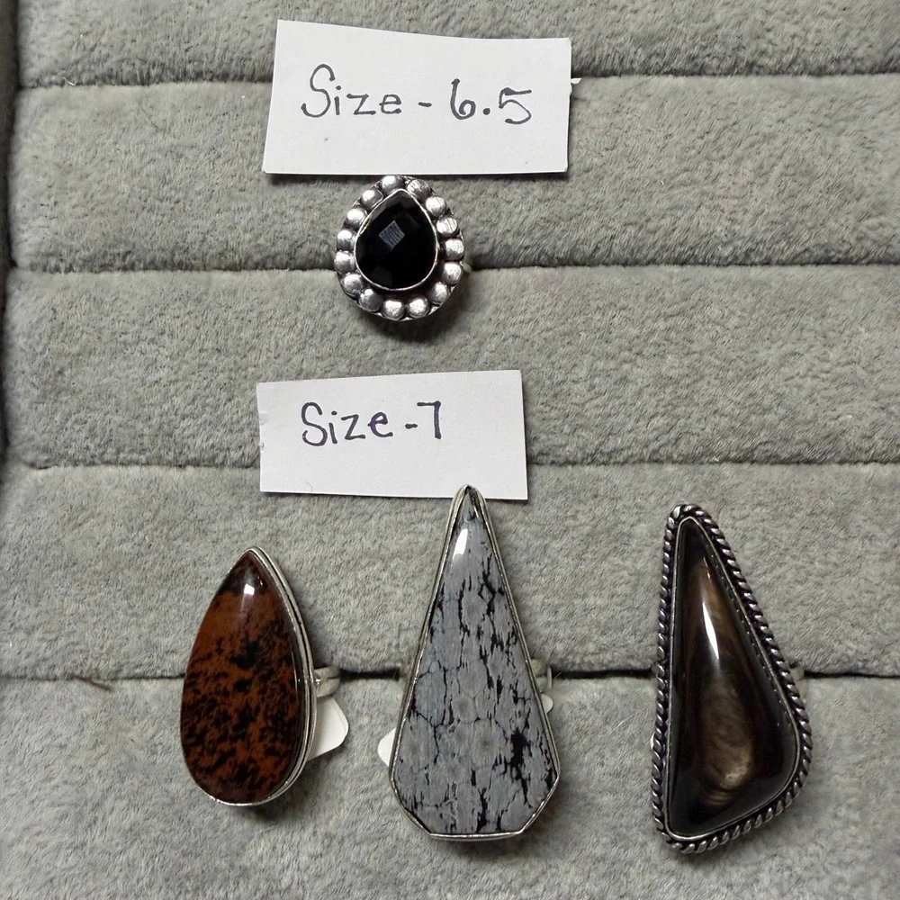 Obsidian Rings